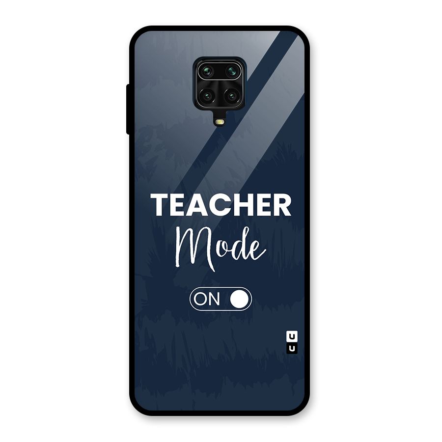 Teacher Mode On Glass Back Case for Redmi Note 9 Pro