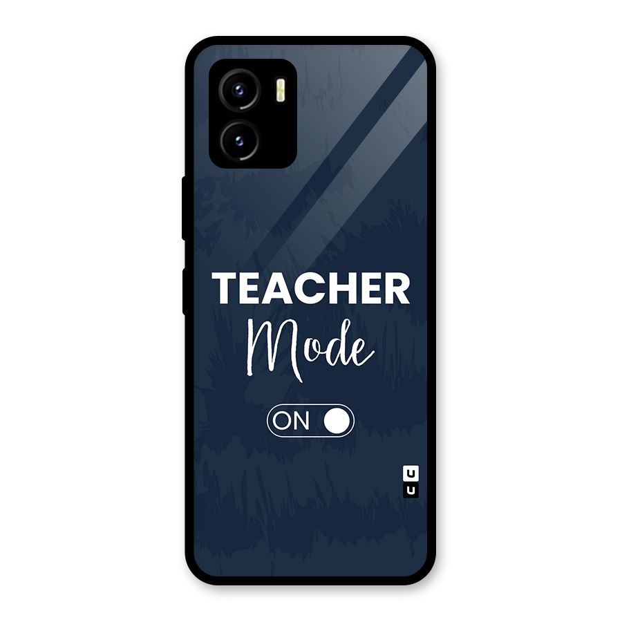 Teacher Mode On Glass Back Case for Vivo Y15s