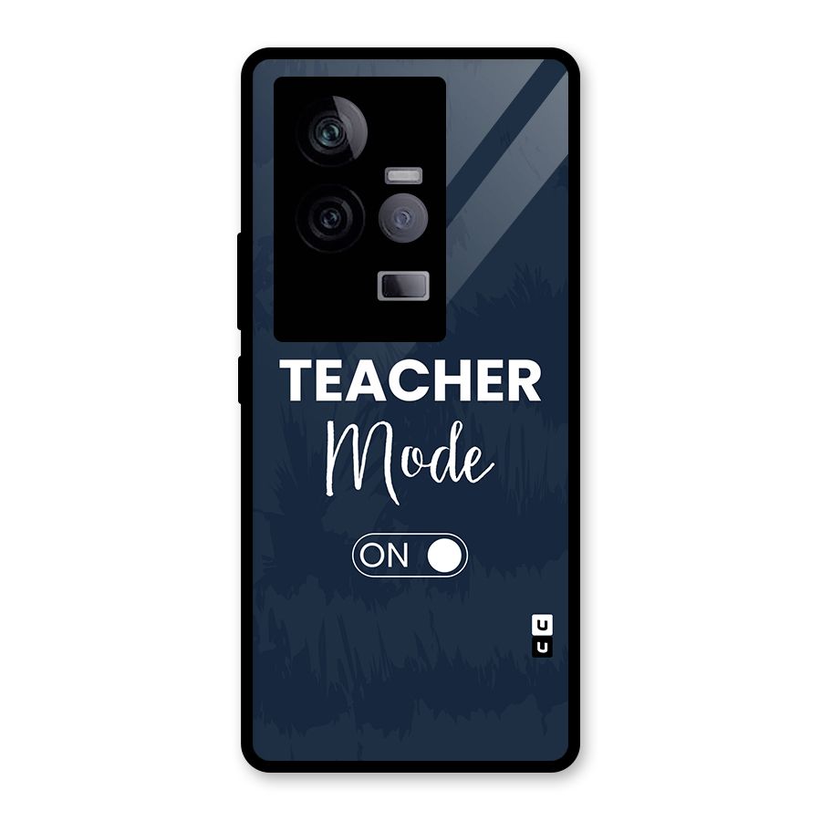 Teacher Mode On Glass Back Case for Vivo iQOO 11 5G