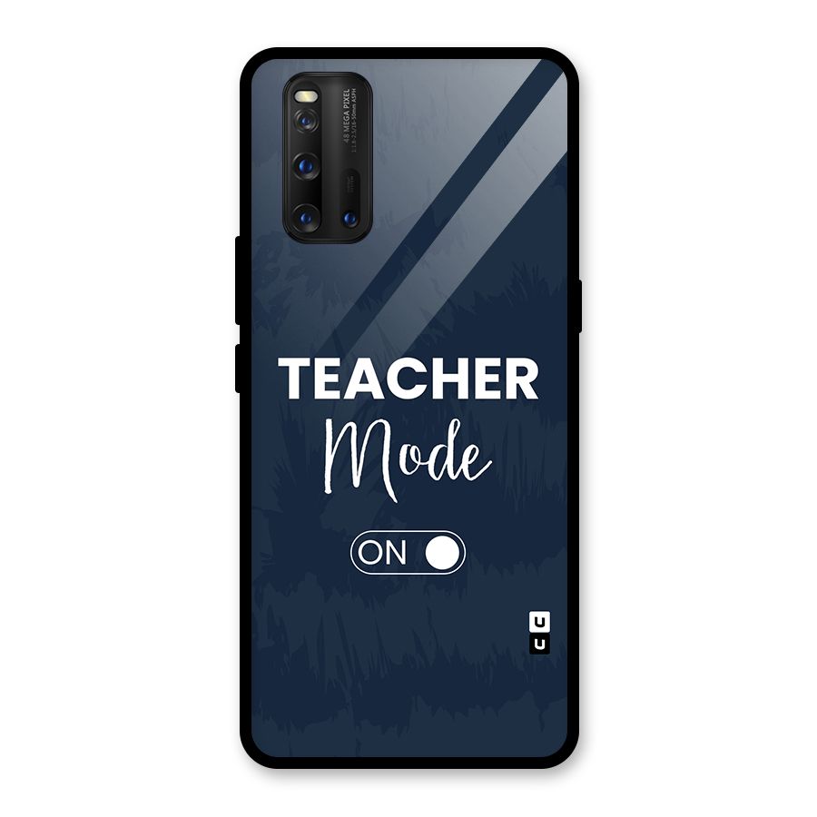 Teacher Mode On Glass Back Case for Vivo iQOO 3