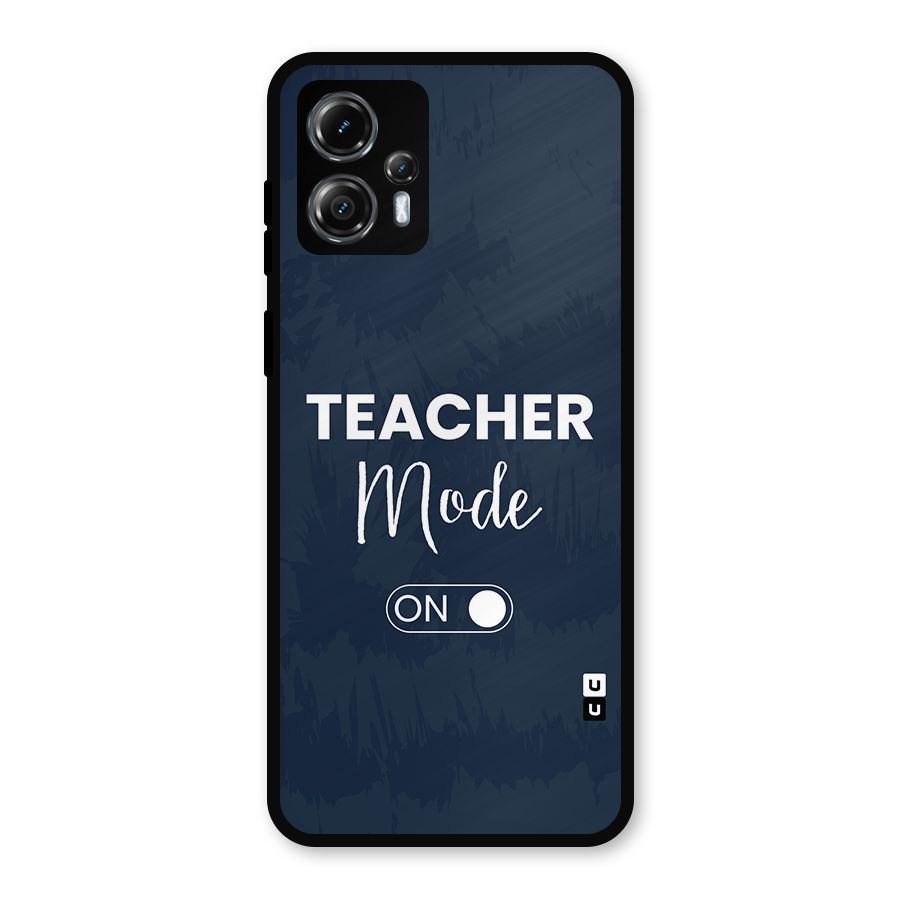 Teacher Mode On Metal Back Case for Moto G13