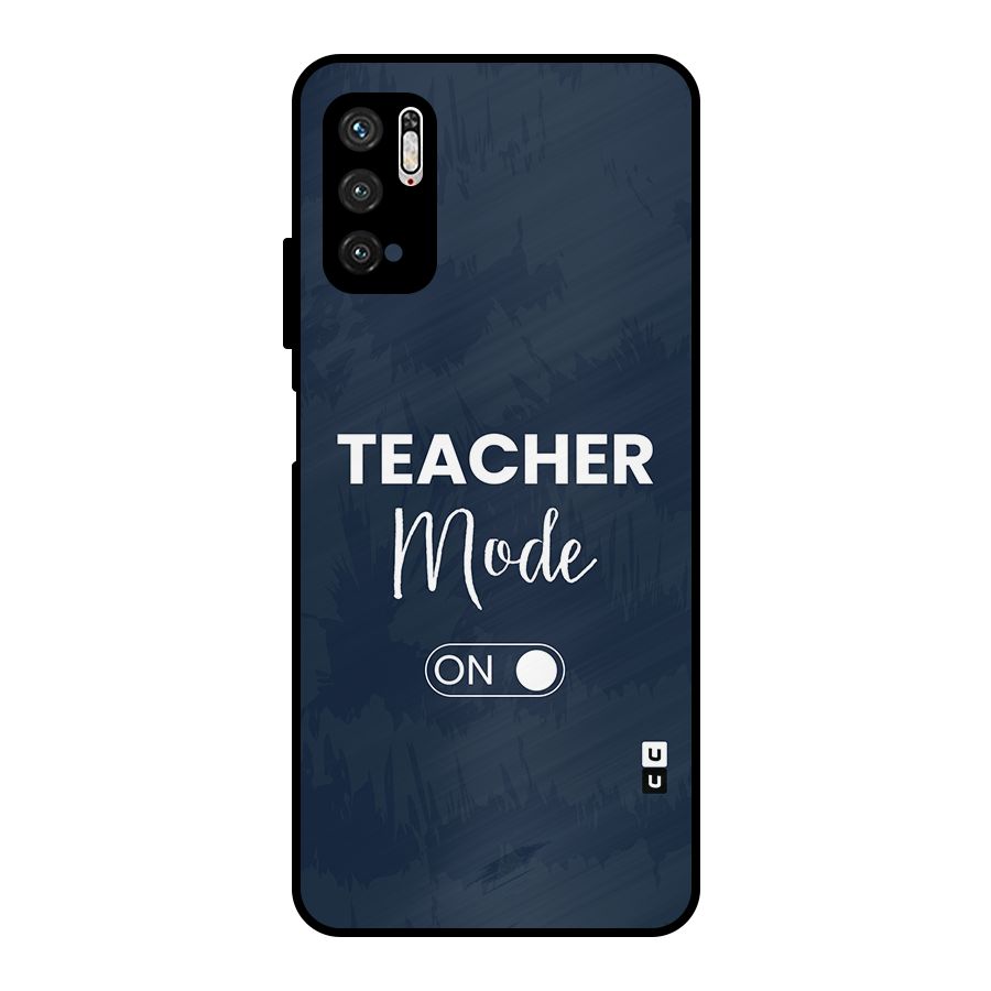 Teacher Mode On Metal Back Case for Poco M3 Pro 5G