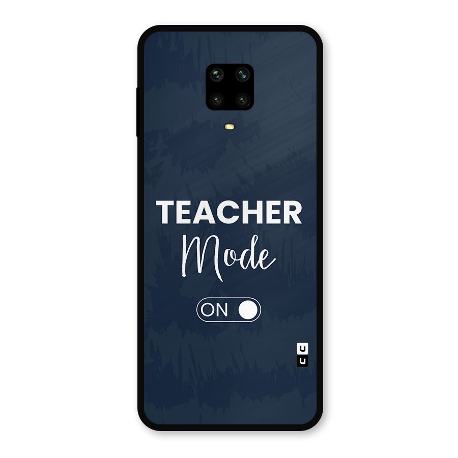 Teacher Mode On Metal Back Case for Redmi Note 10 Lite