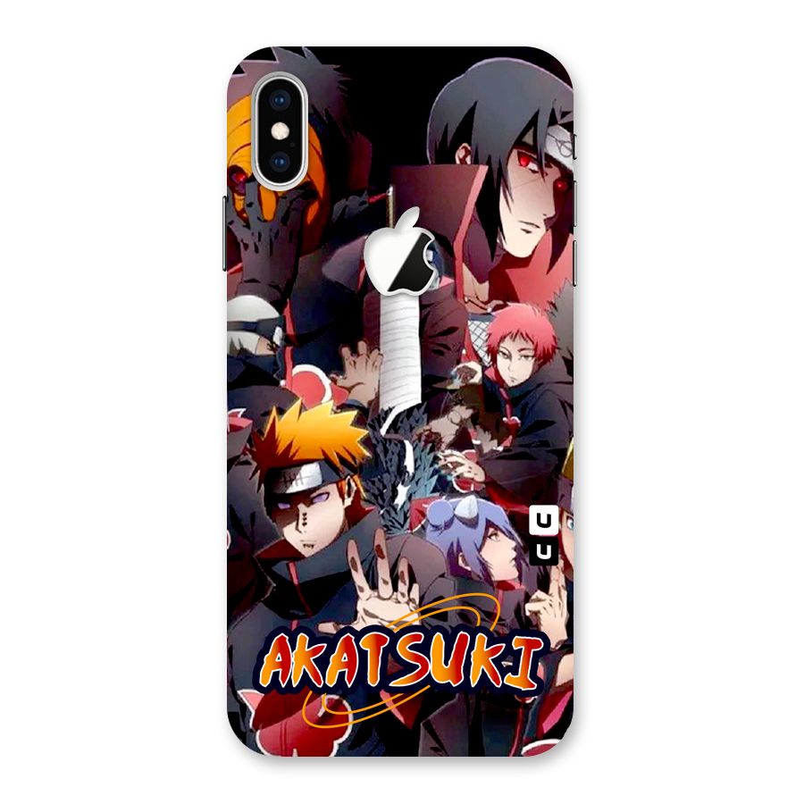 Team Akatsuki Back Case for iPhone XS Max Apple Cut