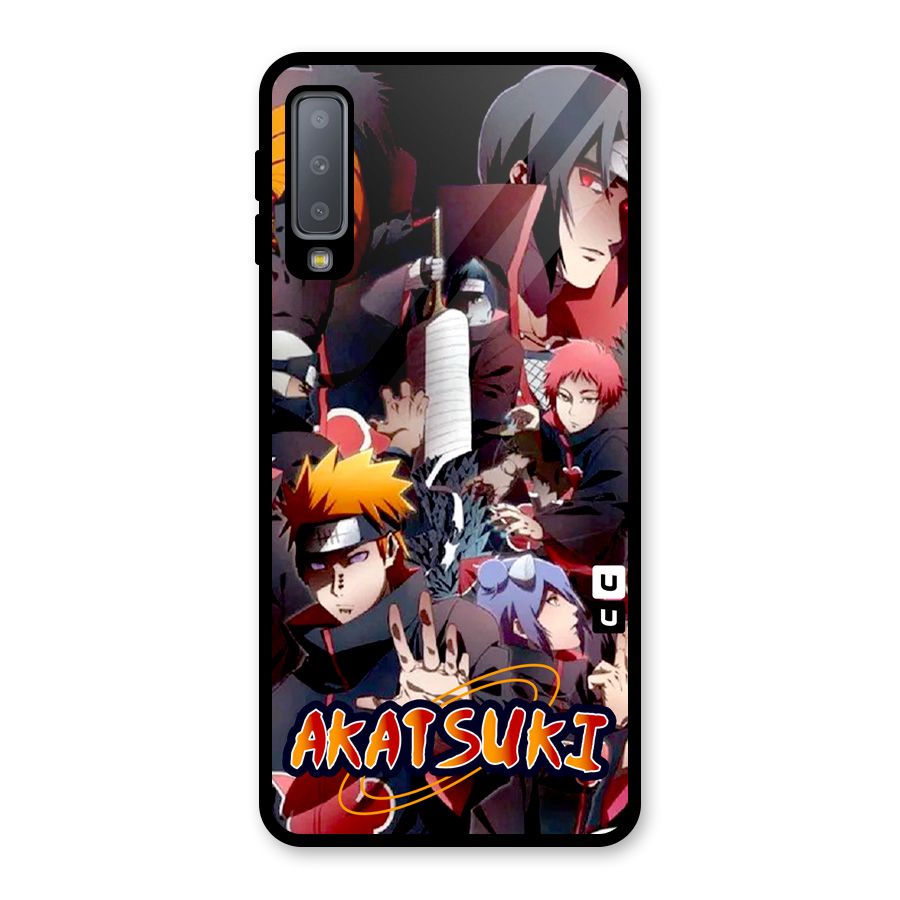 Team Akatsuki Glass Back Case for Galaxy A7 (2018)