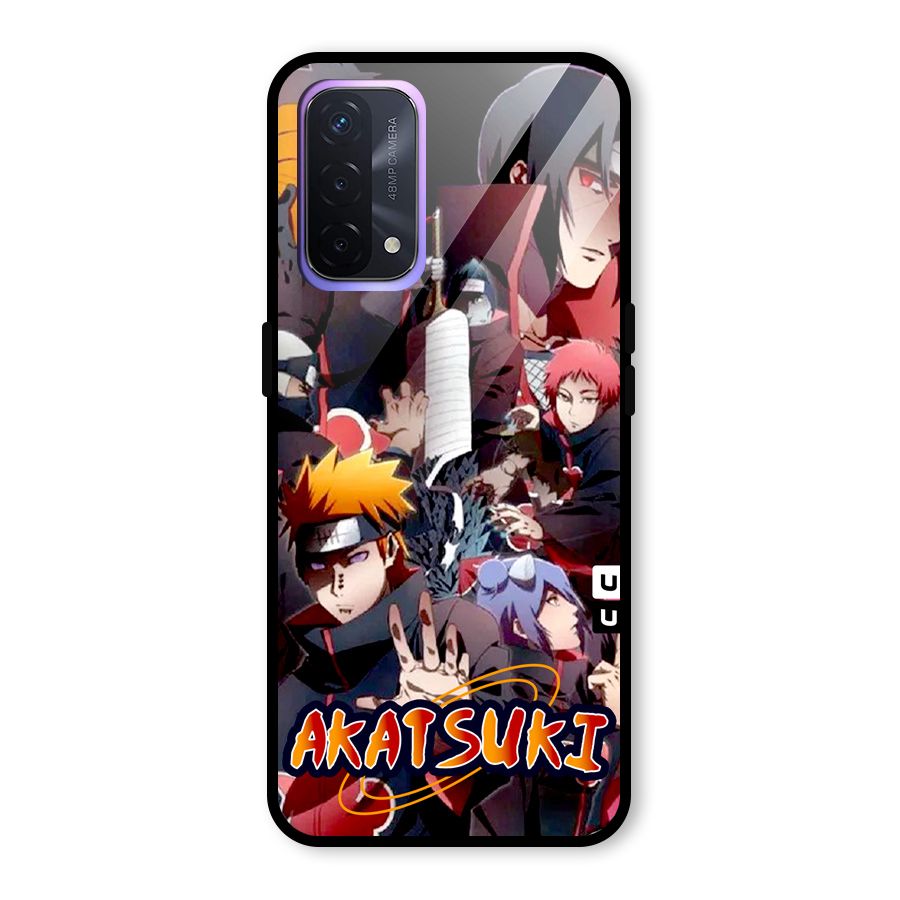 Team Akatsuki Glass Back Case for Oppo A74 5G