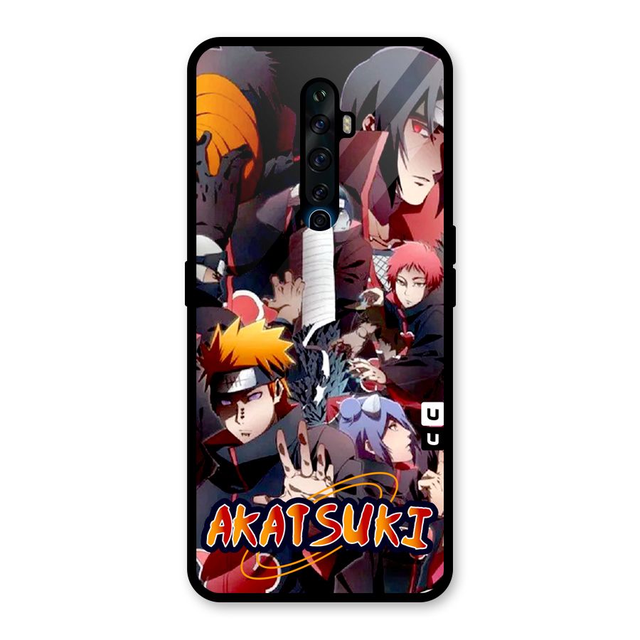 Team Akatsuki Glass Back Case for Oppo Reno2 F
