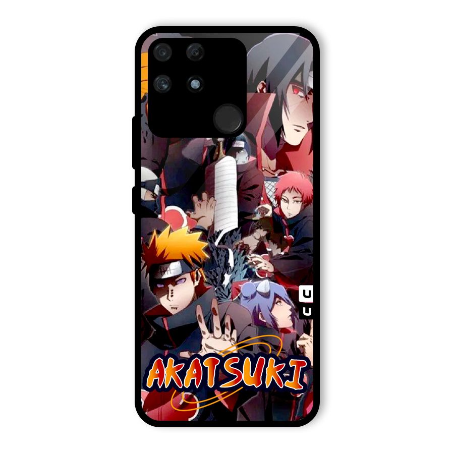 Team Akatsuki Glass Back Case for Realme Narzo 50A