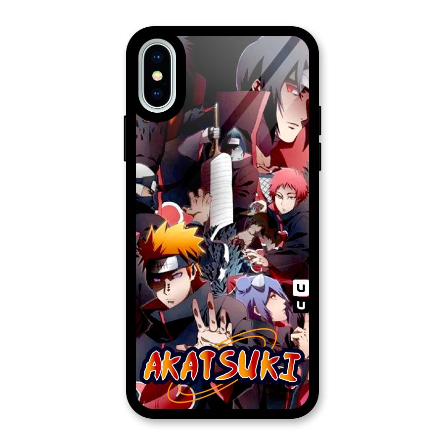 Team Akatsuki Glass Back Case for iPhone X