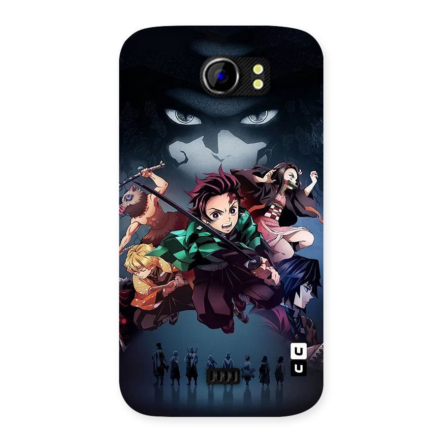 Team Demon Slayer Back Case for Canvas 2 A110
