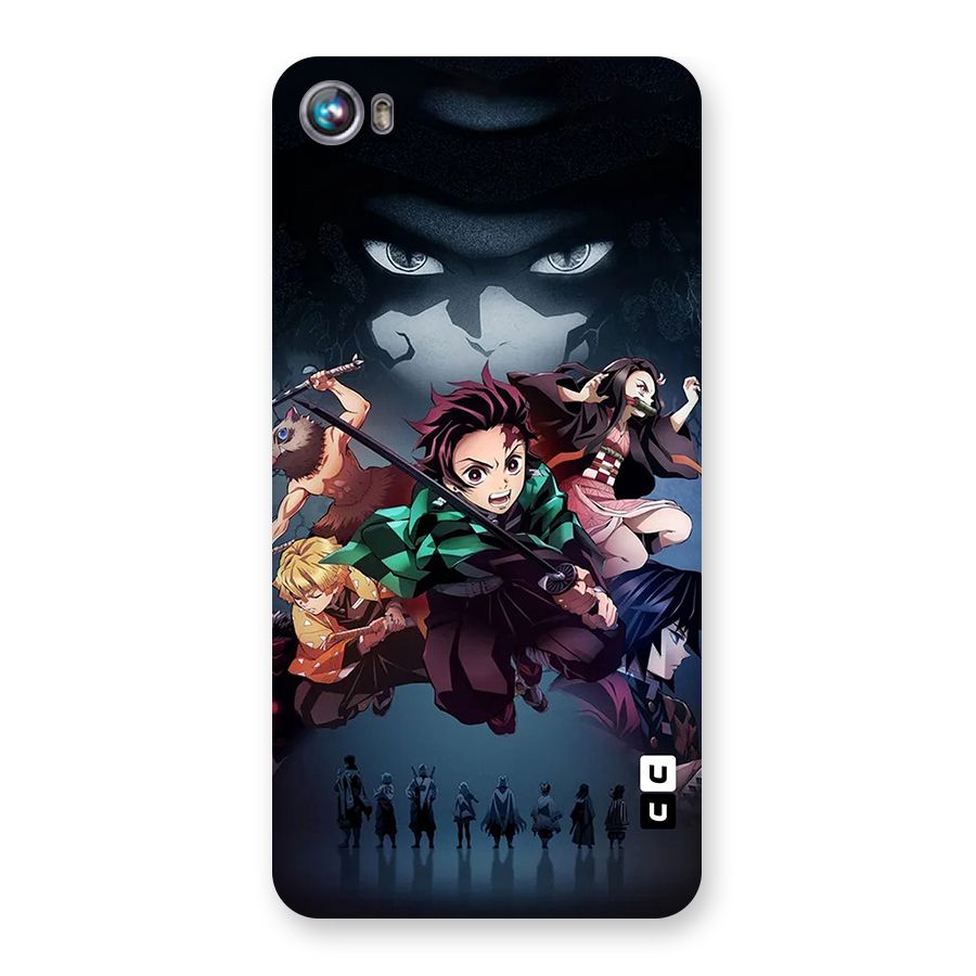 Team Demon Slayer Back Case for Canvas Fire 4 (A107)