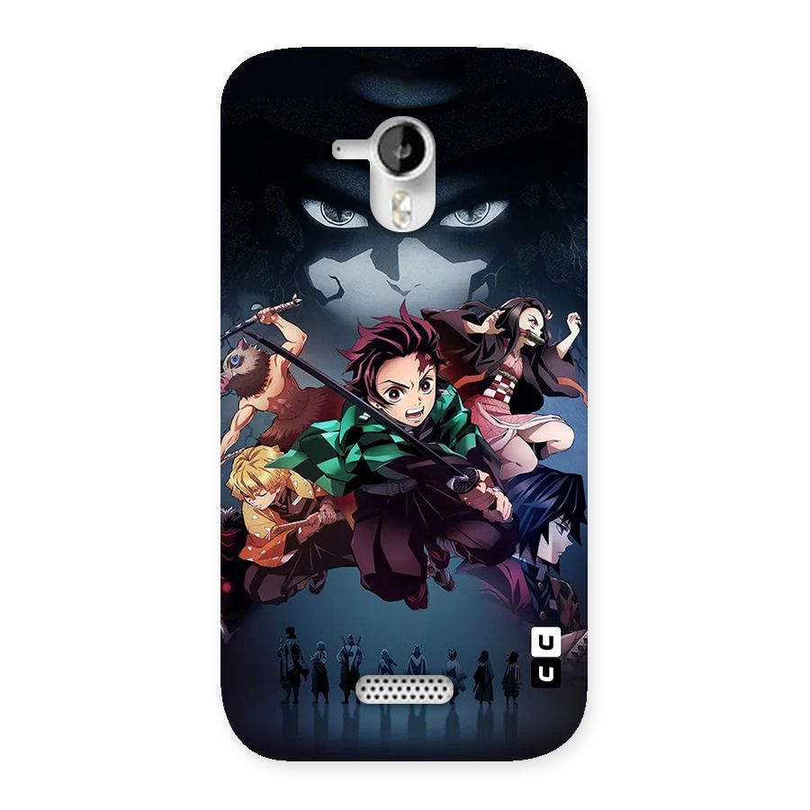 Team Demon Slayer Back Case for Canvas HD A116