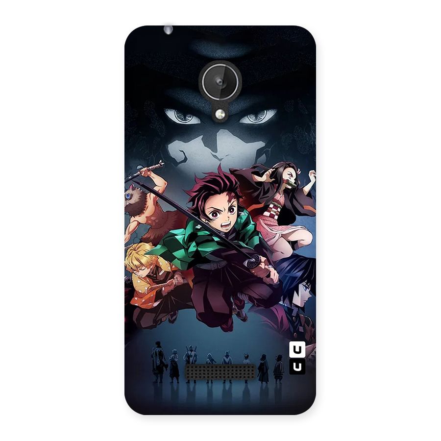 Team Demon Slayer Back Case for Canvas Spark Q380