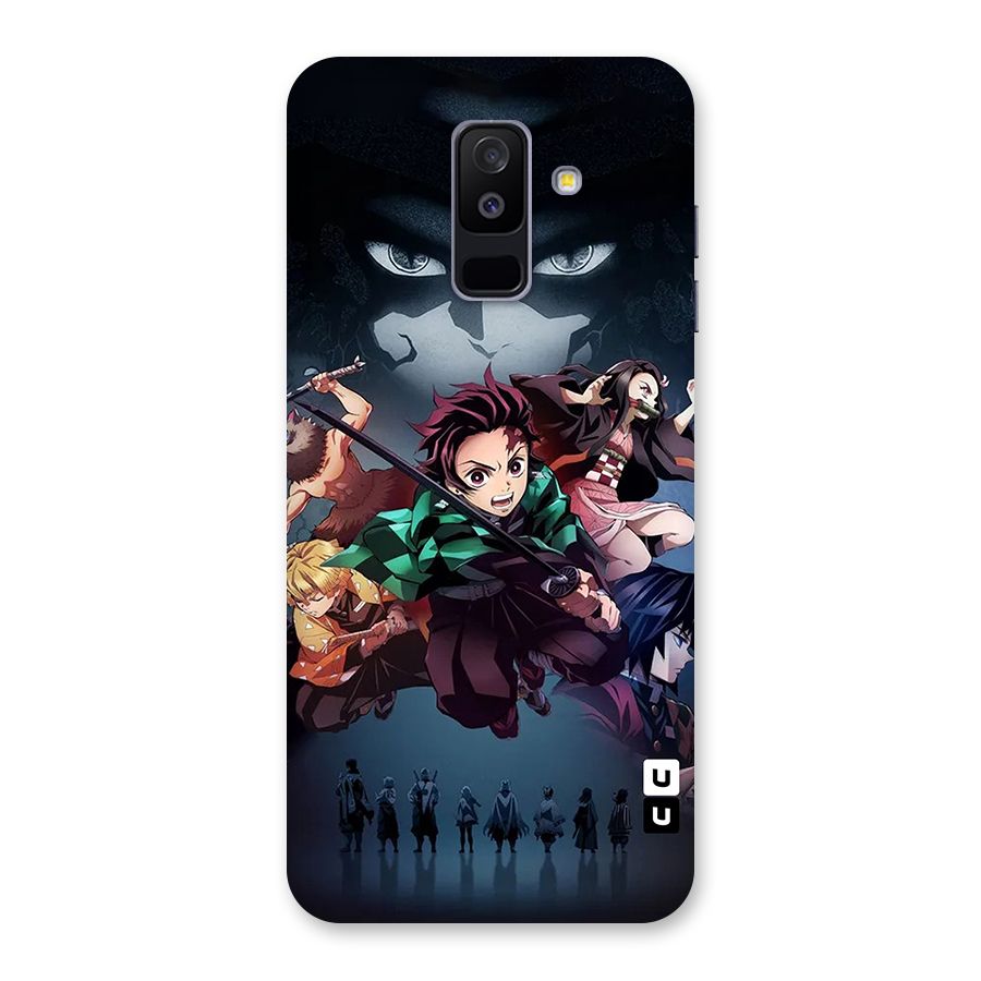 Team Demon Slayer Back Case for Galaxy A6 Plus