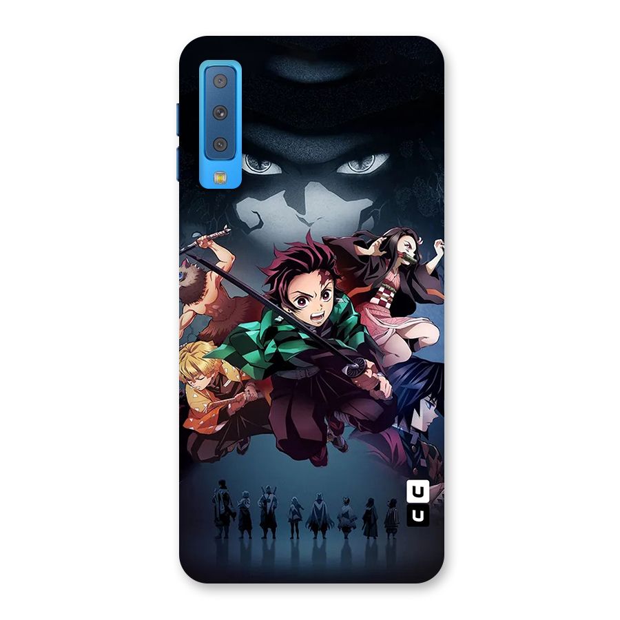 Team Demon Slayer Back Case for Galaxy A7 (2018)