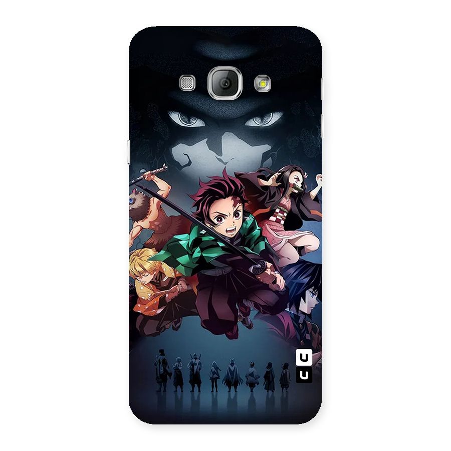 Team Demon Slayer Back Case for Galaxy A8