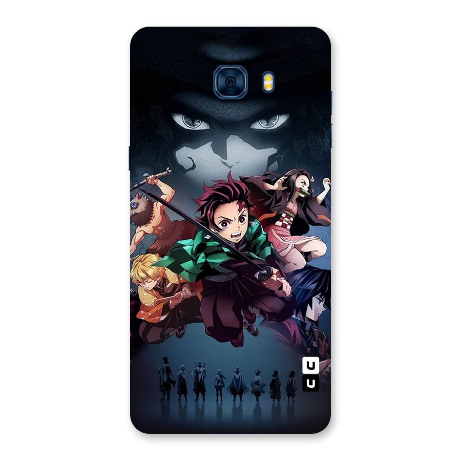 Team Demon Slayer Back Case for Galaxy C7 Pro