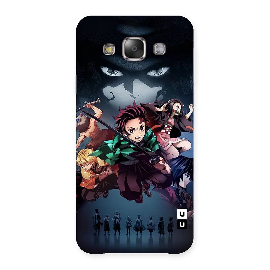 Team Demon Slayer Back Case for Galaxy E7
