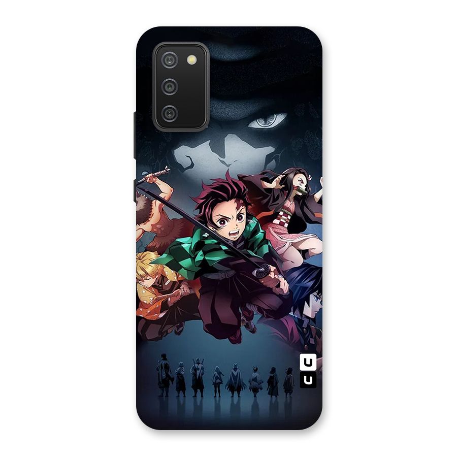 Team Demon Slayer Back Case for Galaxy F02s