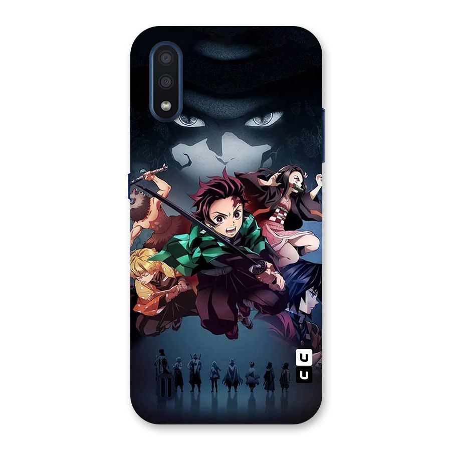 Team Demon Slayer Back Case for Galaxy M01