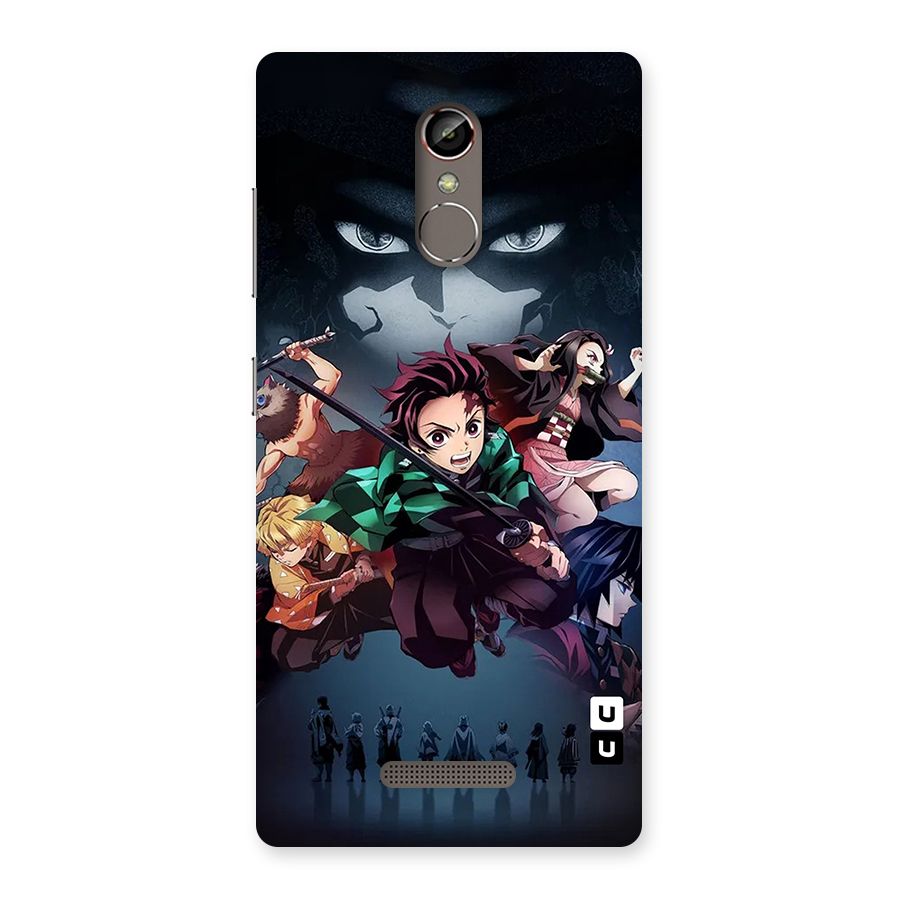 Team Demon Slayer Back Case for Gionee S6s