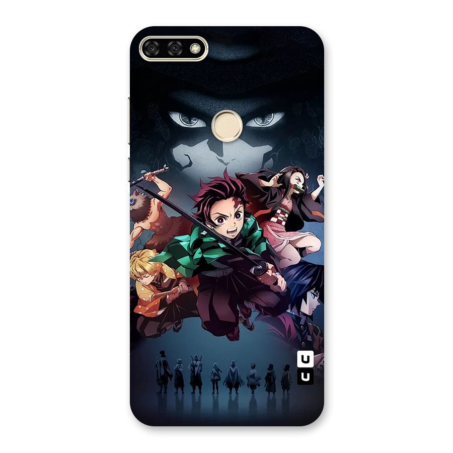 Team Demon Slayer Back Case for Honor 7A