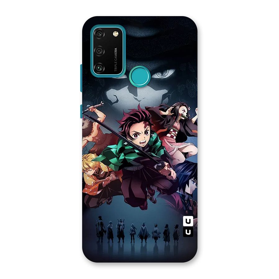 Team Demon Slayer Back Case for Honor 9A