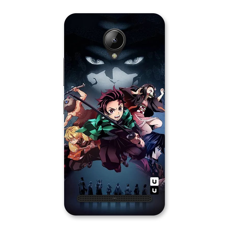 Team Demon Slayer Back Case for Lenovo C2