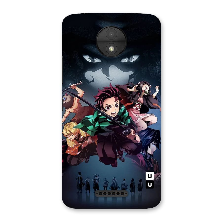 Team Demon Slayer Back Case for Moto C