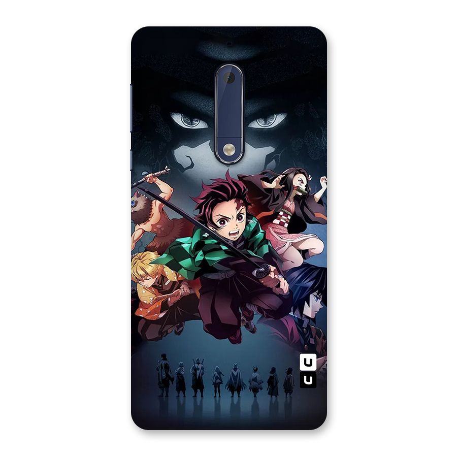 Team Demon Slayer Back Case for Nokia 5
