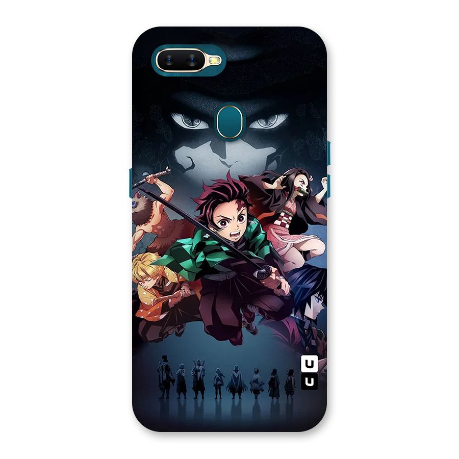 Team Demon Slayer Back Case for Oppo A12