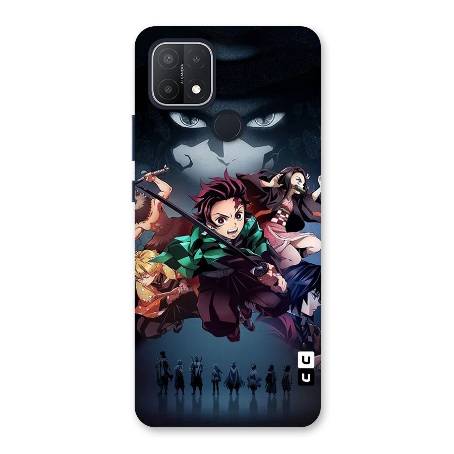 Team Demon Slayer Back Case for Oppo A15