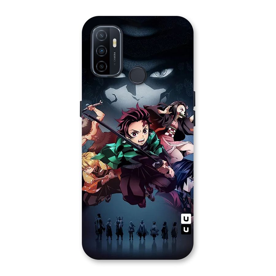Team Demon Slayer Back Case for Oppo A32