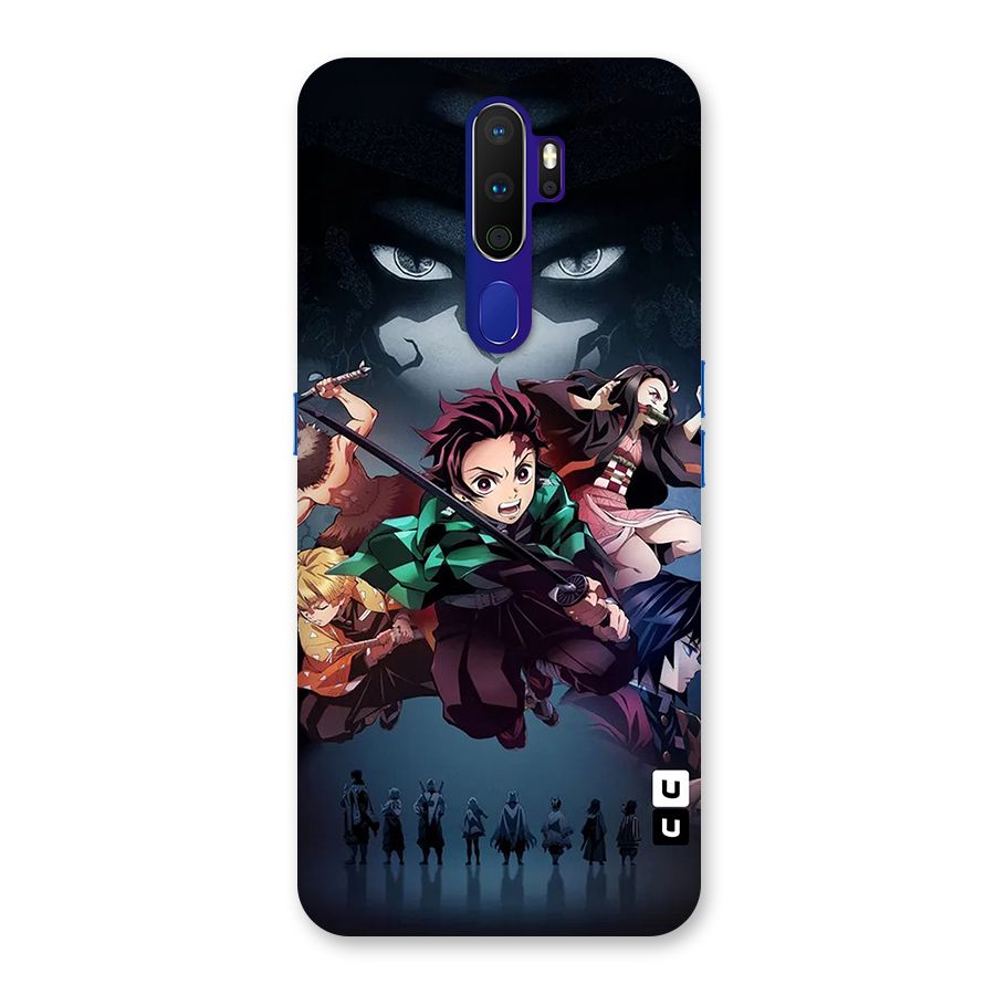 Team Demon Slayer Back Case for Oppo A9 (2020)
