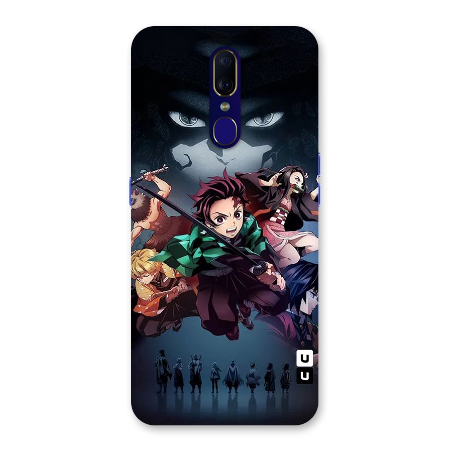 Team Demon Slayer Back Case for Oppo F11