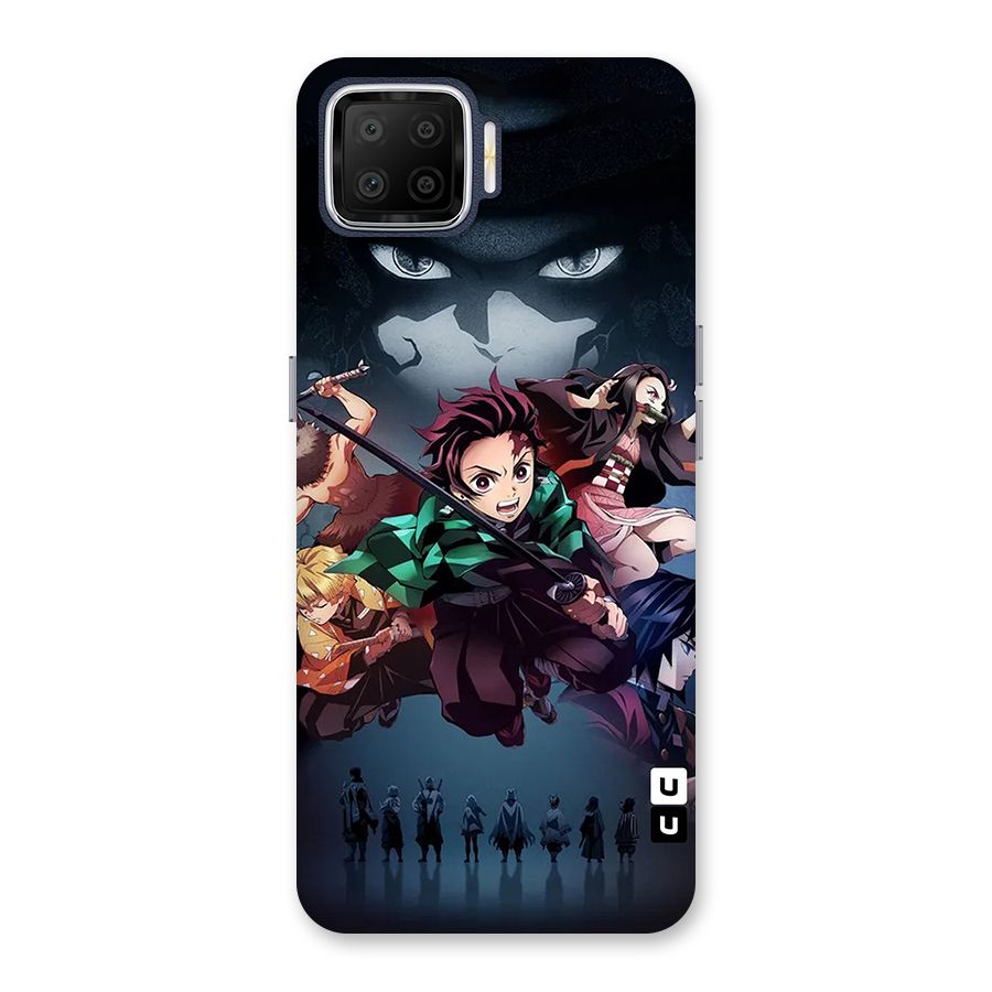 Team Demon Slayer Back Case for Oppo F17