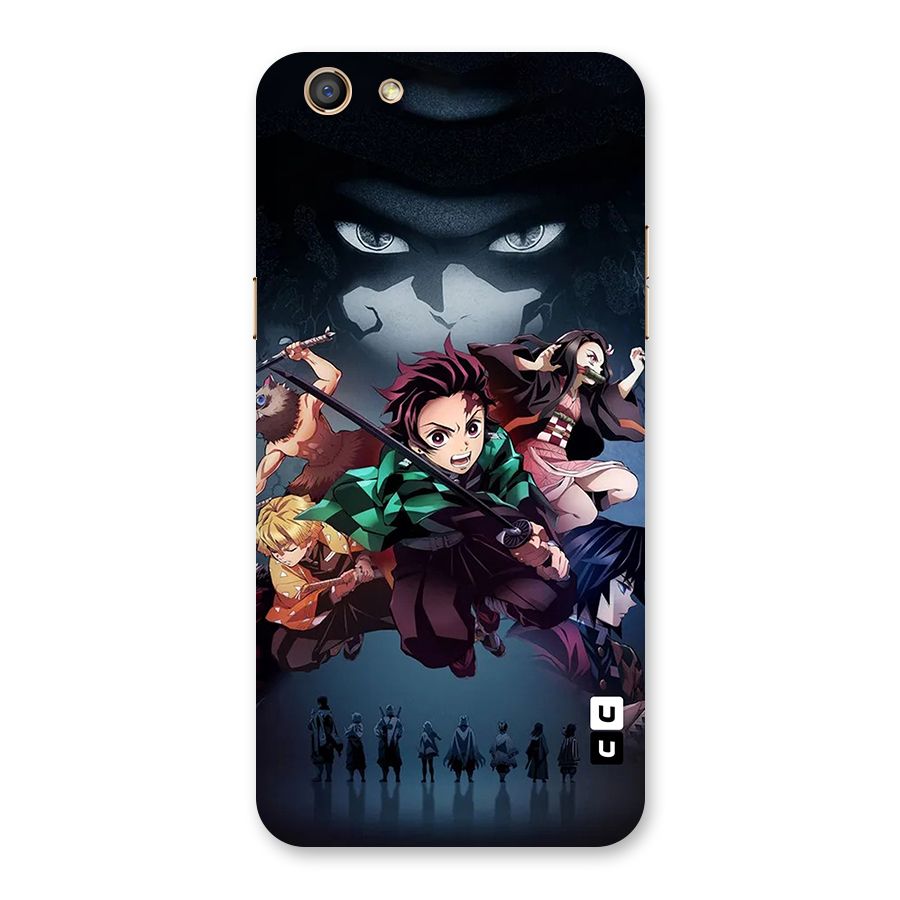 Team Demon Slayer Back Case for Oppo F3