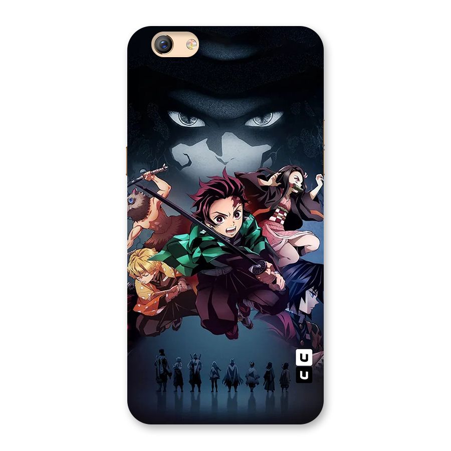 Team Demon Slayer Back Case for Oppo F3 Plus