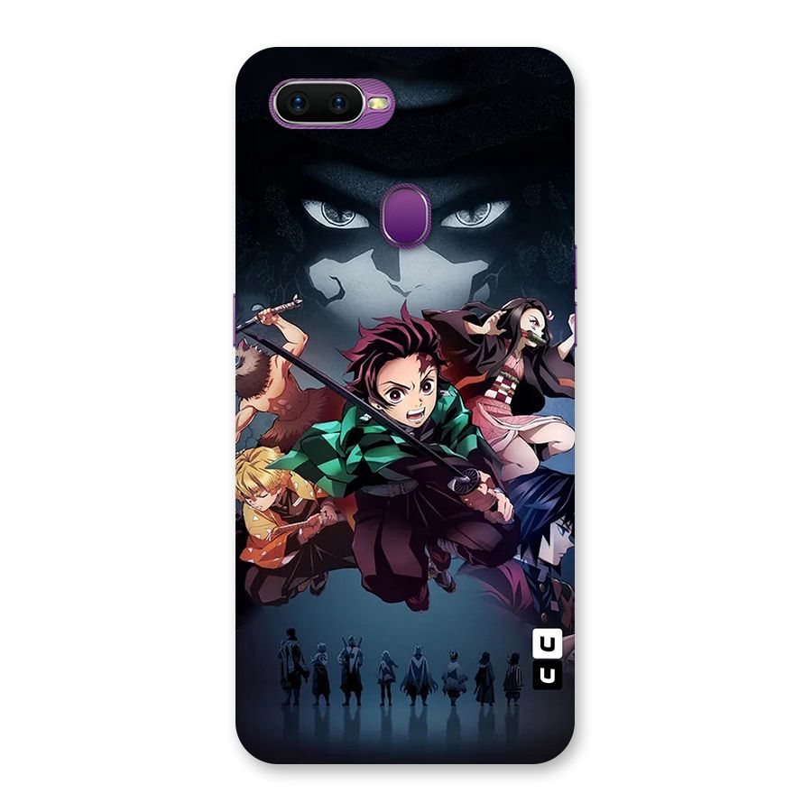 Team Demon Slayer Back Case for Oppo F9