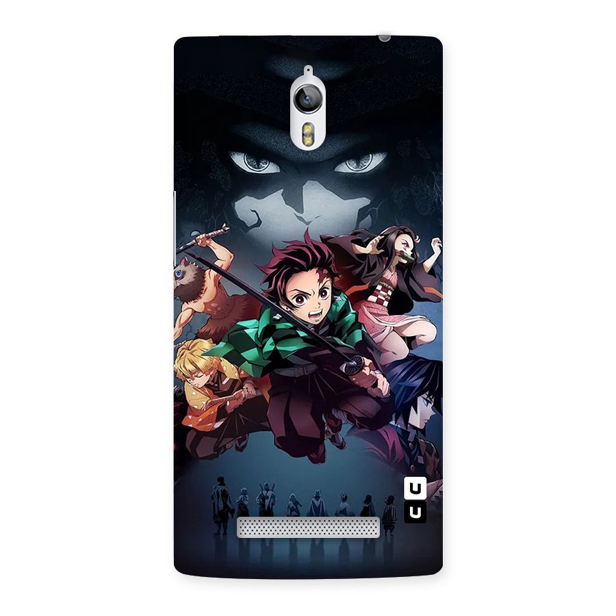Team Demon Slayer Back Case for Oppo Find 7