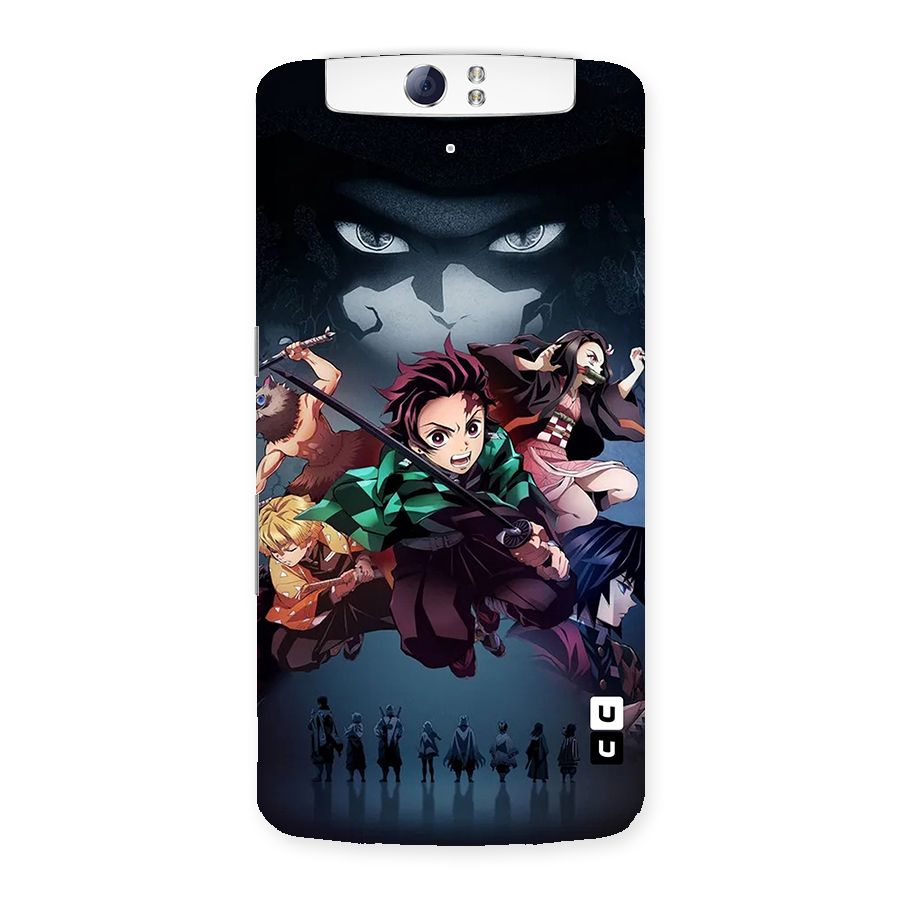 Team Demon Slayer Back Case for Oppo N1
