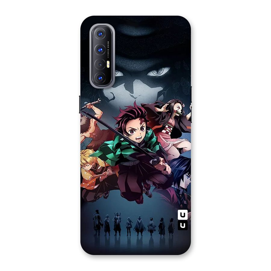 Team Demon Slayer Back Case for Oppo Reno3 Pro