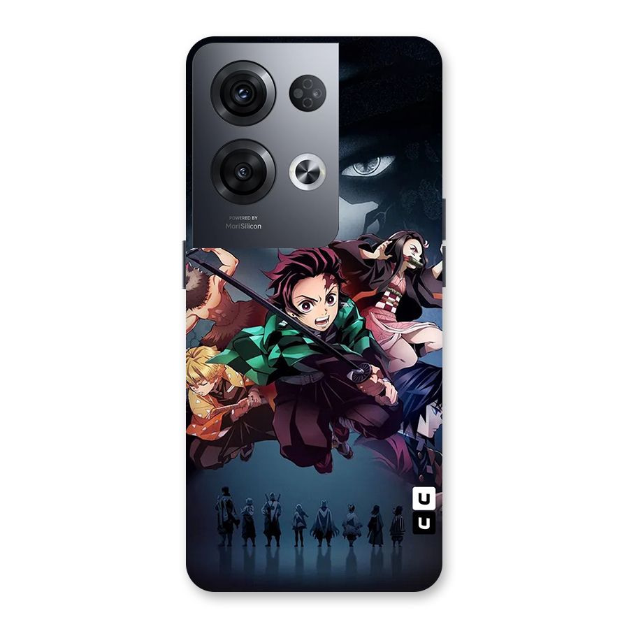Team Demon Slayer Back Case for Oppo Reno8 Pro 5G