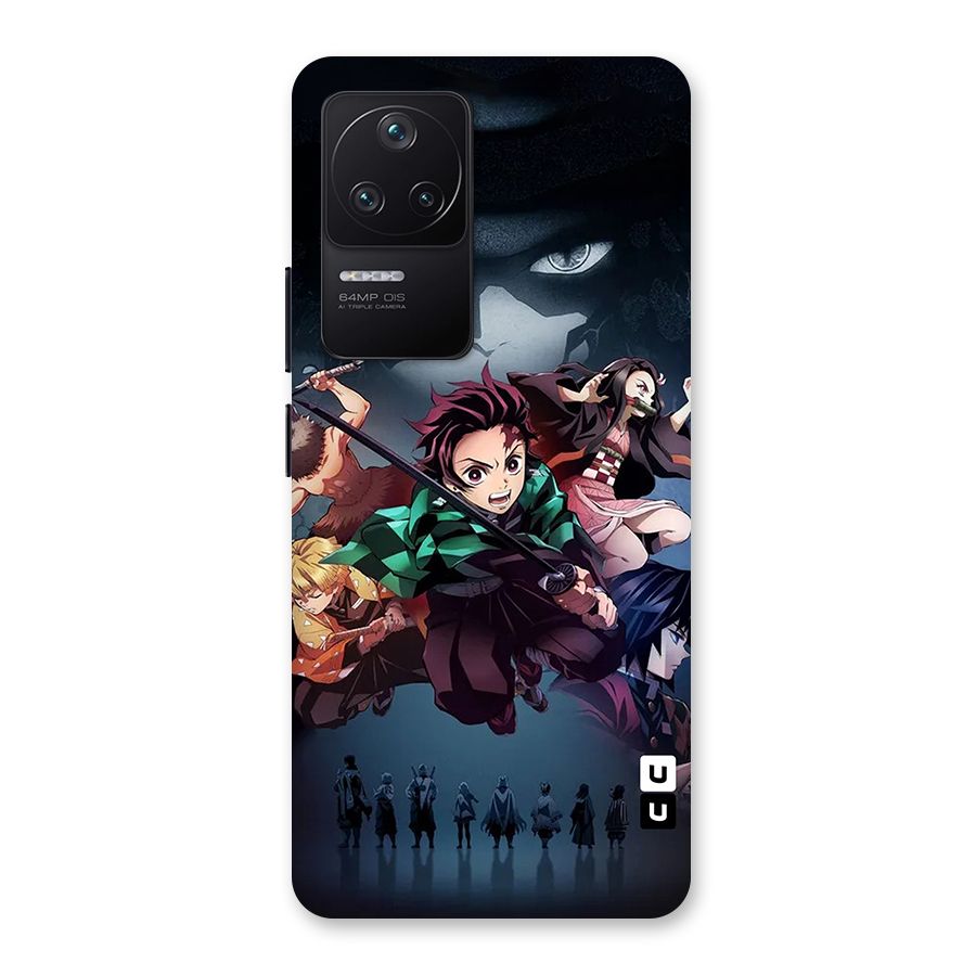 Team Demon Slayer Back Case for Poco F4 5G