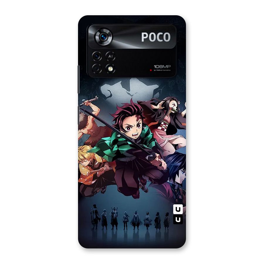 Team Demon Slayer Back Case for Poco X4 Pro 5G