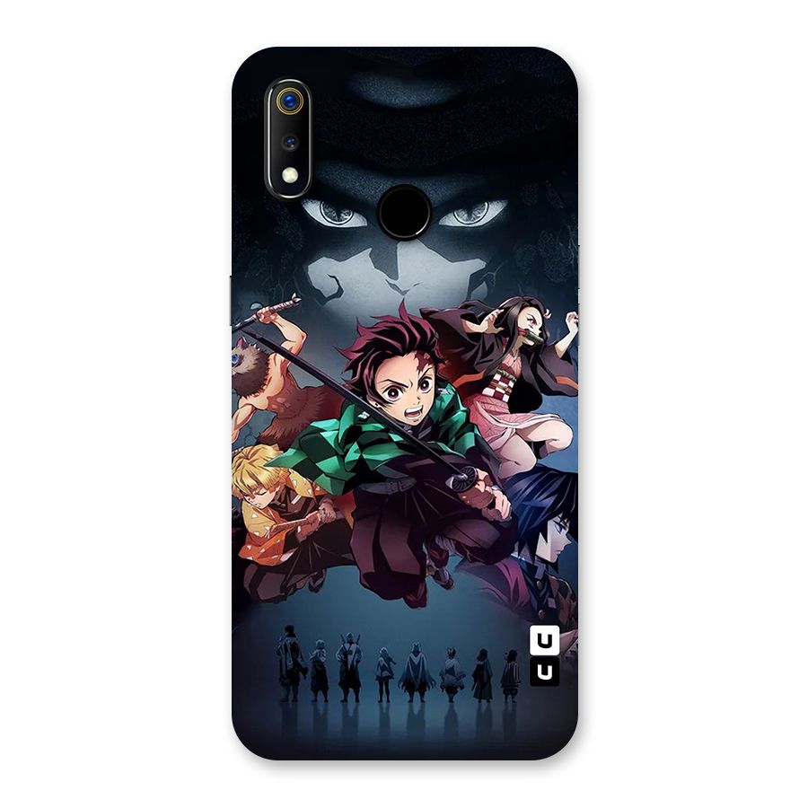 Team Demon Slayer Back Case for Realme 3