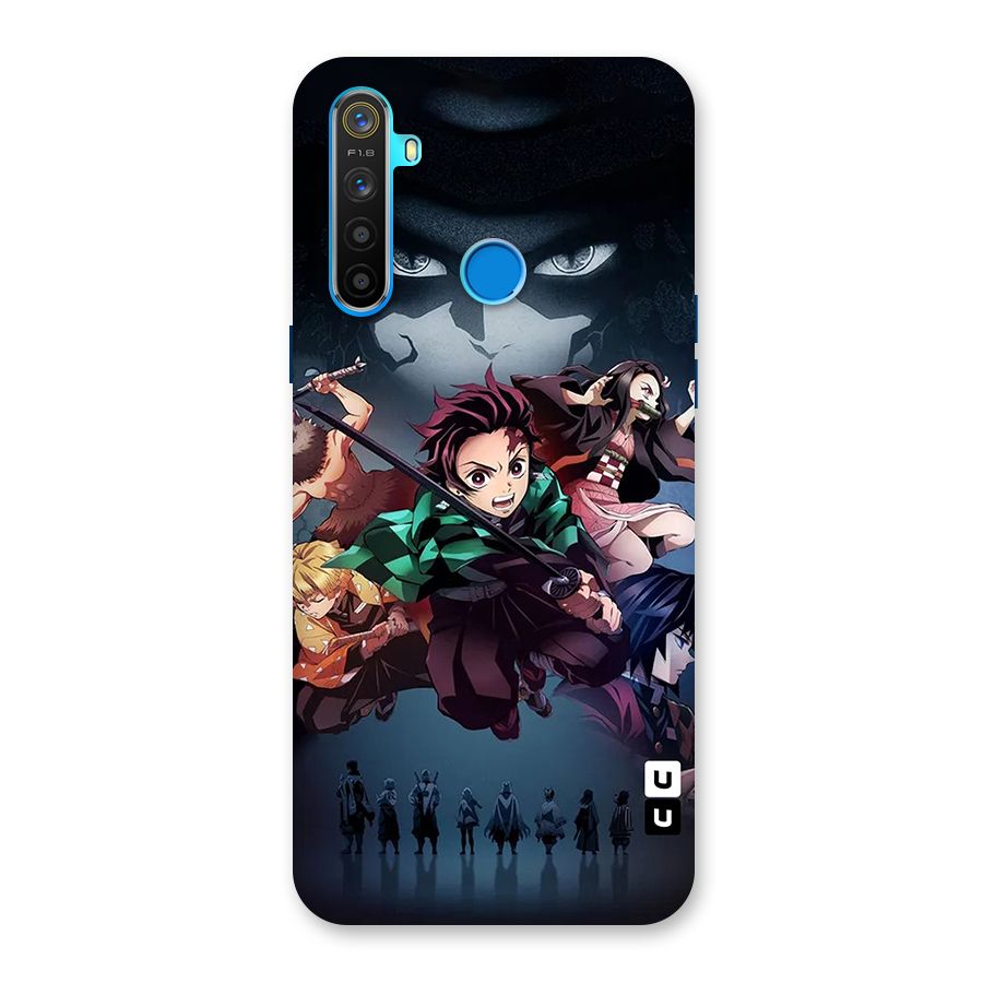 Team Demon Slayer Back Case for Realme 5