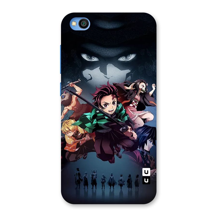 Team Demon Slayer Back Case for Redmi Go