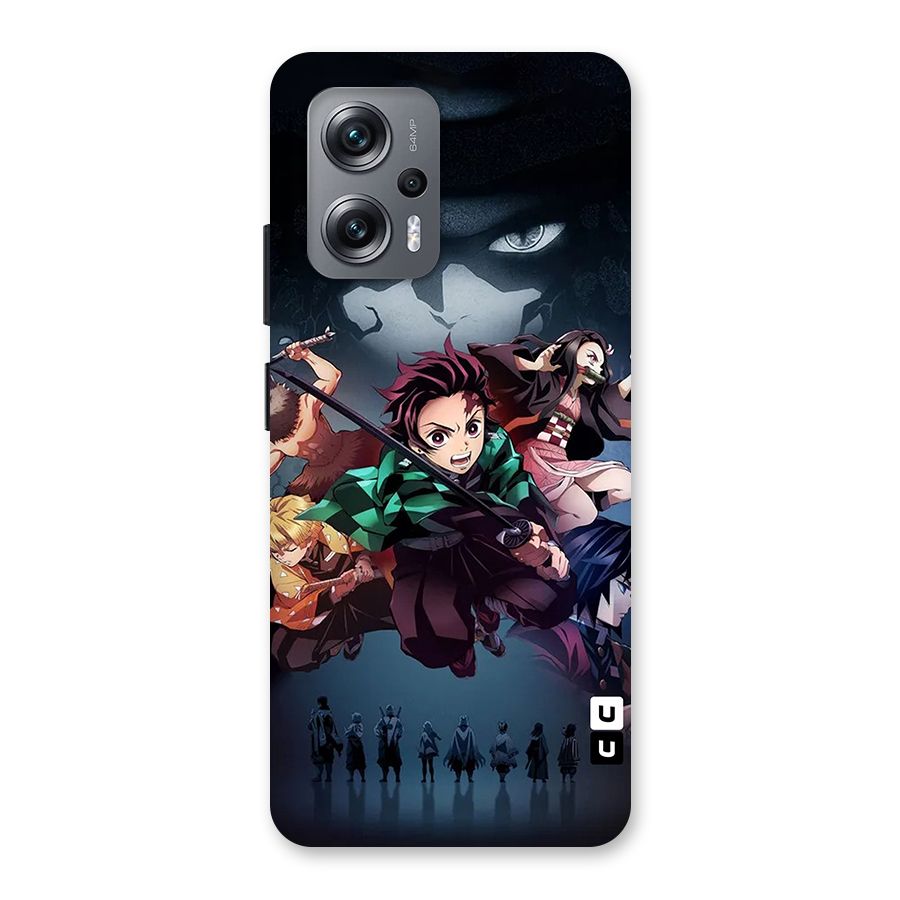 Team Demon Slayer Back Case for Redmi K50i
