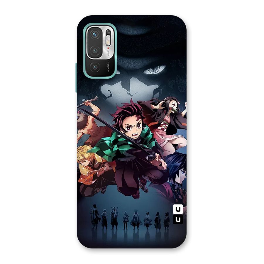 Team Demon Slayer Back Case for Redmi Note 10T 5G